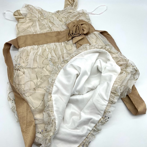 Gold Dress for girls My Michelle size 12 - Picture 4 of 5
